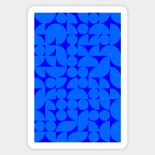 Men Bluish Geometric Pattern - Shapes #9 Sticker